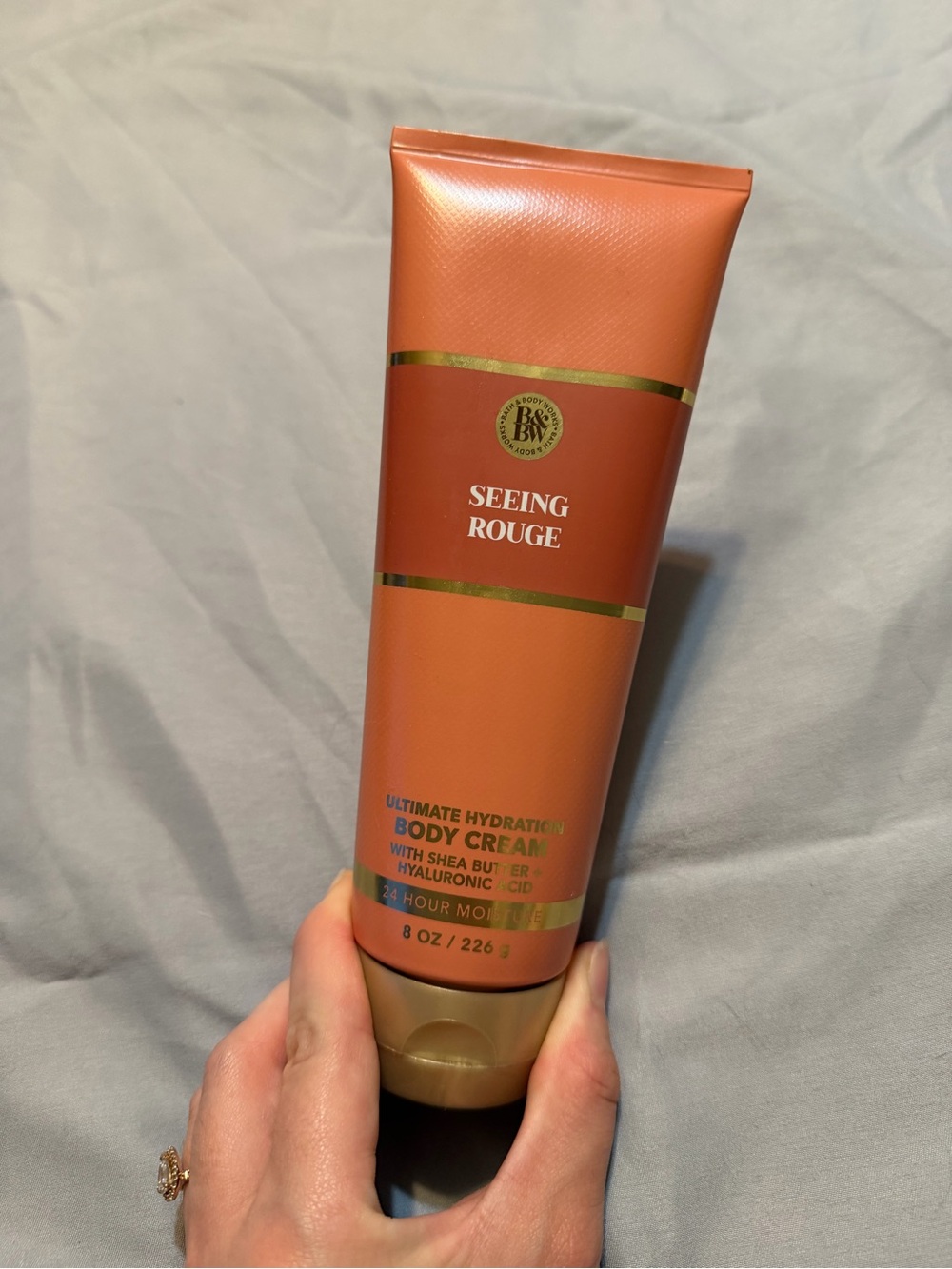 Bath & Body Works Seeing Rouge Body Cream - Orange and Gold Accents